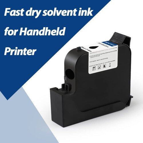 BENTSAI EB22B-L Black Original Solvent Online Fast Dry Ink Cartridge for B85 B35 Handheld Printer - 1 Pack