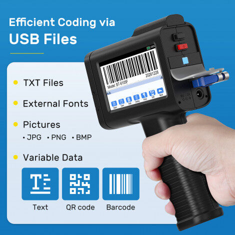 BENTSAI BT-HH6105F Handheld Inkjet Printer (Upgraded Model of BT-HH6105B2 B3)