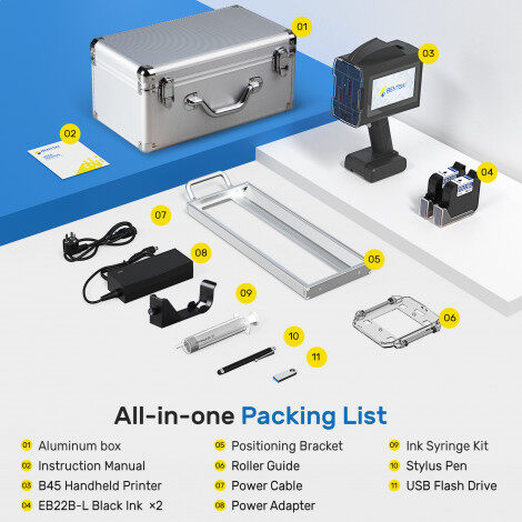 BENTSAI B45 2 Inch Large Character Handheld Batch Code Inkjet Printer