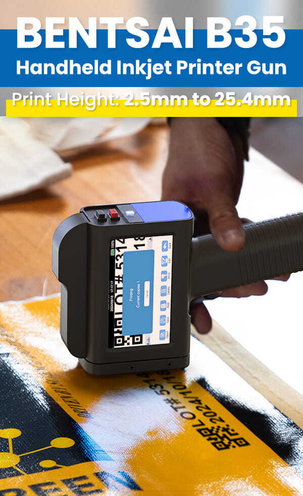 Banner: Using Bentsai B35 for labeling on a plastic woven bag
