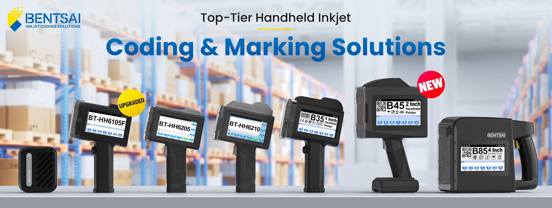 Banner:  Full series of Bentsai portable handheld printers