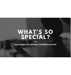 What is special about a handheld inkjet printer?