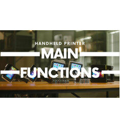 What is the main function of a handheld inkjet printer?