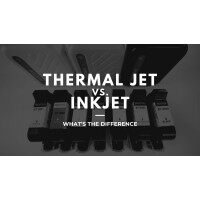 What is the difference between thermal jet and inkjet printers?