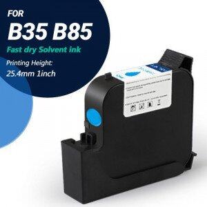 BENTSAI EB22C Cyan Original Solvent Fast Dry Ink Cartridge for B35 B85 Handheld Printer - 1 Pack