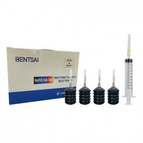 BENTSAI HFE-2000 Black Water Based Refill Ink for BT-HH6210, B30 B40 B80 Handheld Printer, 4 Packs