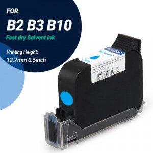 BENTSAI BT-2581P Cyan Original Fast Dry Solvent Ink Cartridge - 1 Pack