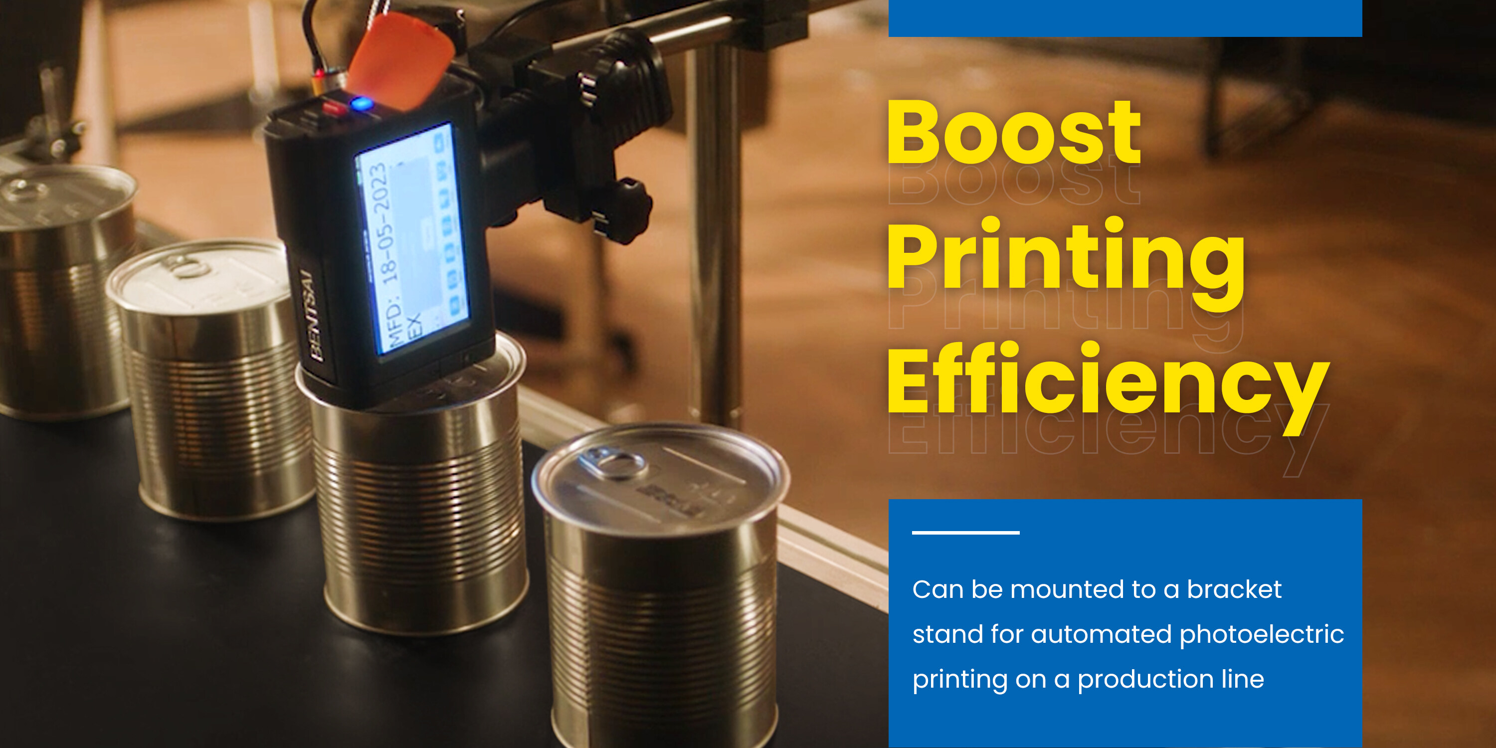 Printing food packaging with small character printer