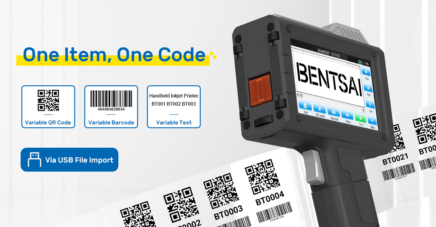 Printing variable data with a thermal inkjet printer