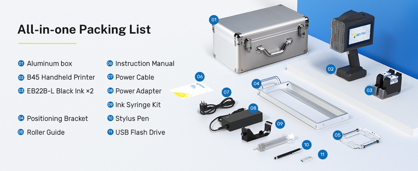 Bentsai B45 Packing List