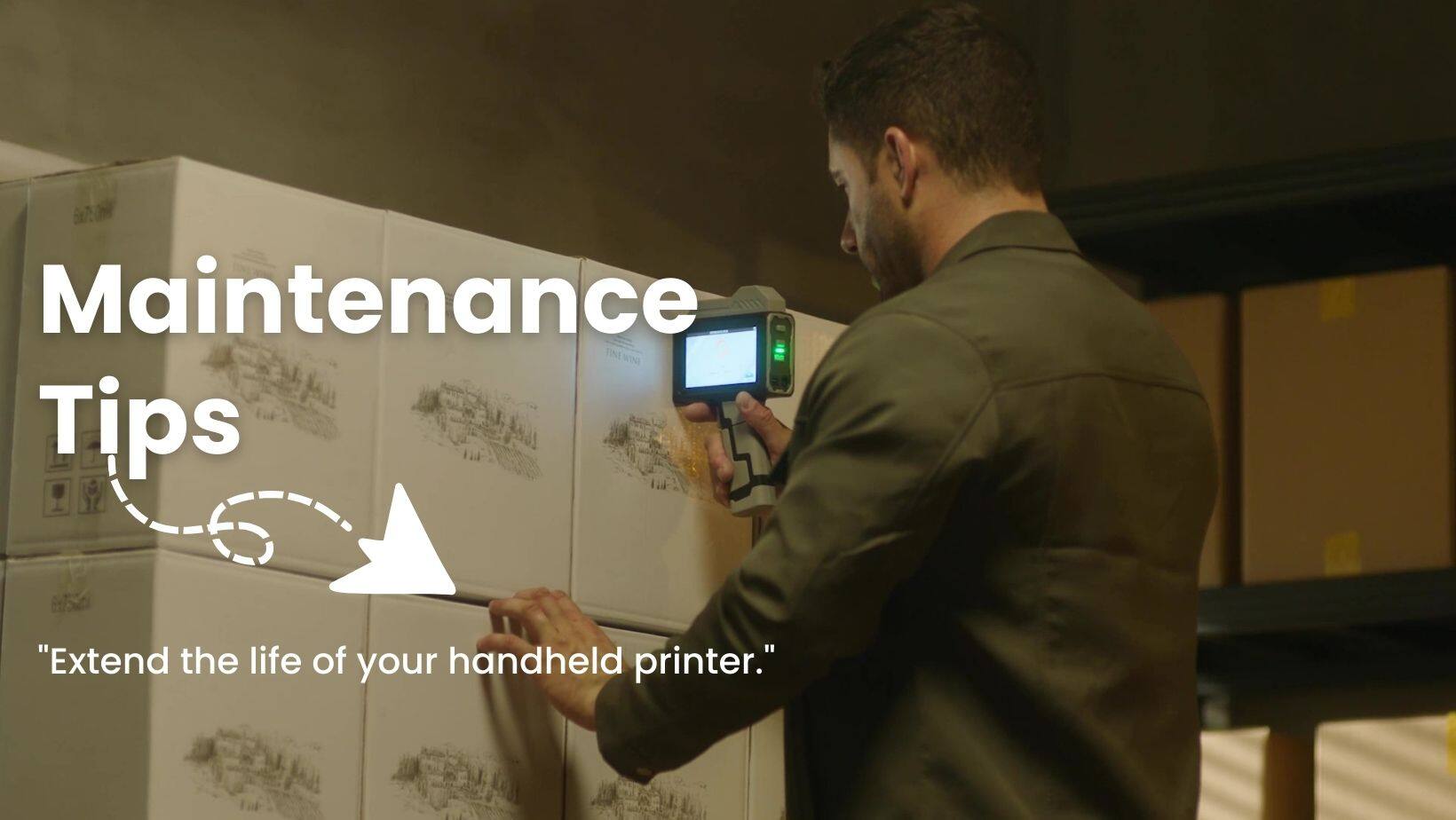 Tips for maintenance handheld printers