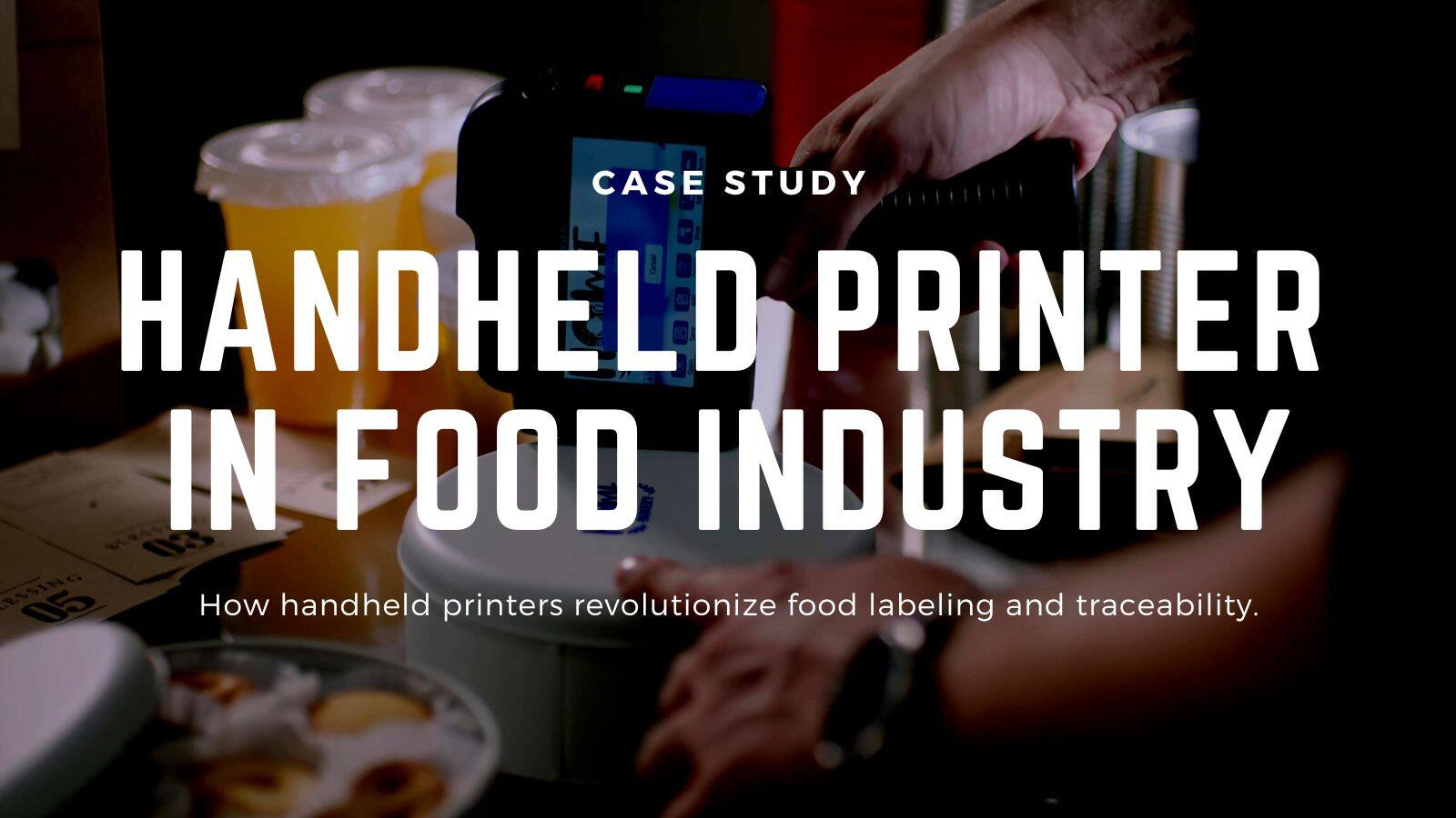Handheld printer applications in food industry