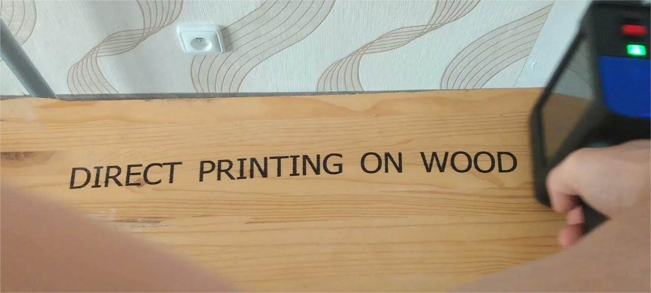 Timber printing wood printing using Bentsai B2 handheld printer