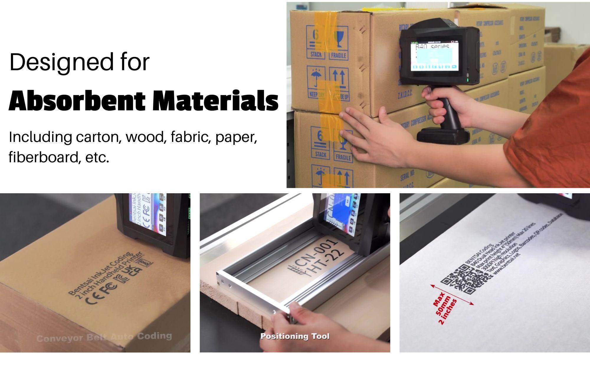 Case coding with a handheld inkjet printer