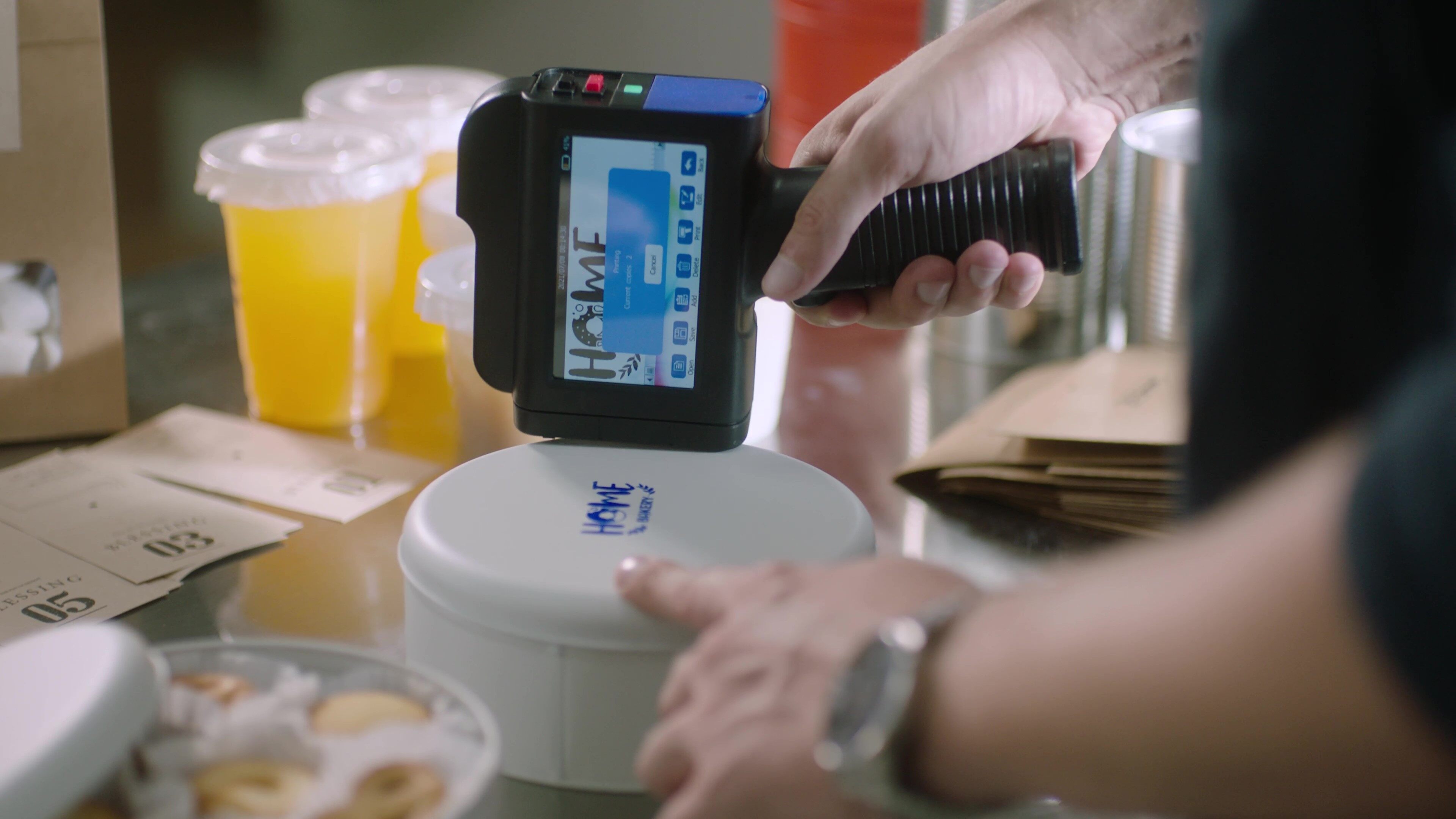 handheld printer for food packaging