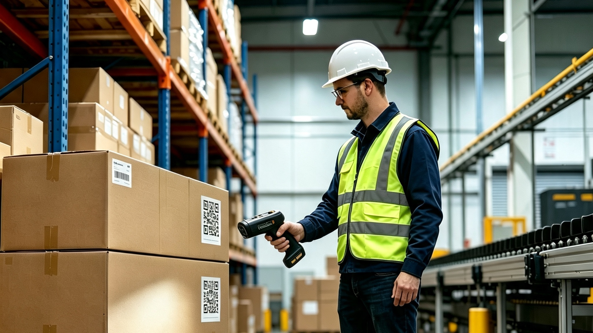 Warehouse_worker_scanning_a_large_format_inventory_QR_code_on_a_pallet_for_real_time_supply_chain_tracking