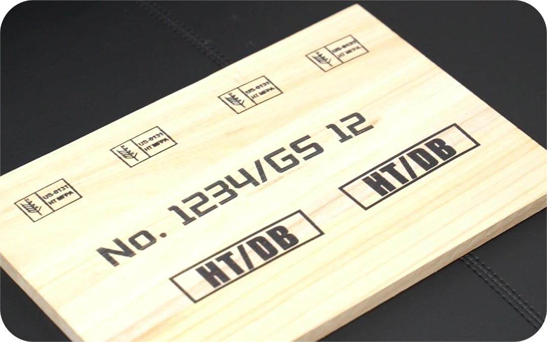 Marking on wood with Bentsai handheld printer