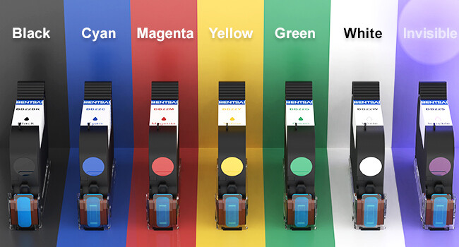 Bentsai ink cartridges with various color options