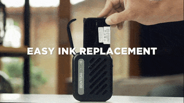 Portable Printer with Easy Ink Replacement